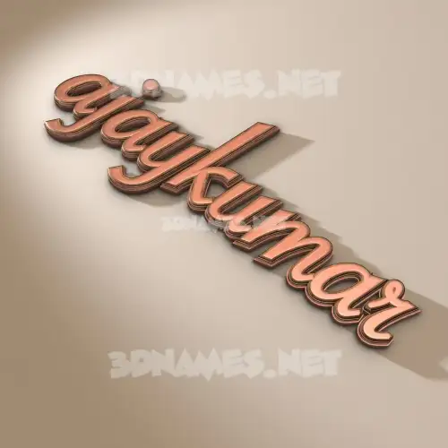 ajaykumar in Rose Gold style - 3D name wallpaper ajaykumar in Rose Gold style - 3D name wallpaper