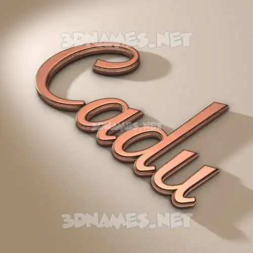 cadu in Rose Gold style - 3D name wallpaper cadu in Rose Gold style - 3D name wallpaper