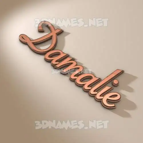 damalie in Rose Gold style - 3D name wallpaper