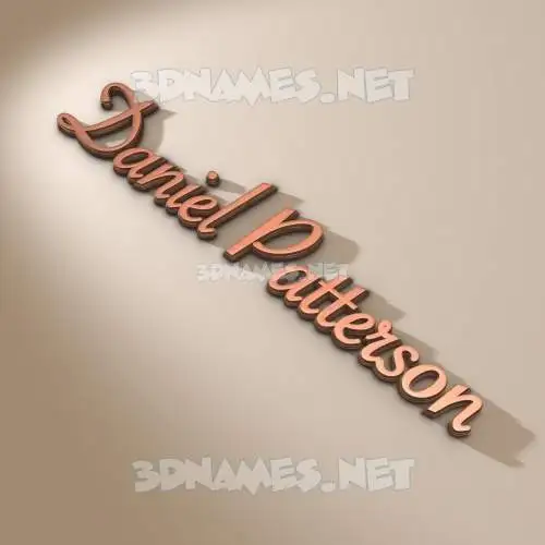 daniel patterson in Rose Gold style - 3D name wallpaper daniel patterson in Rose Gold style - 3D name wallpaper
