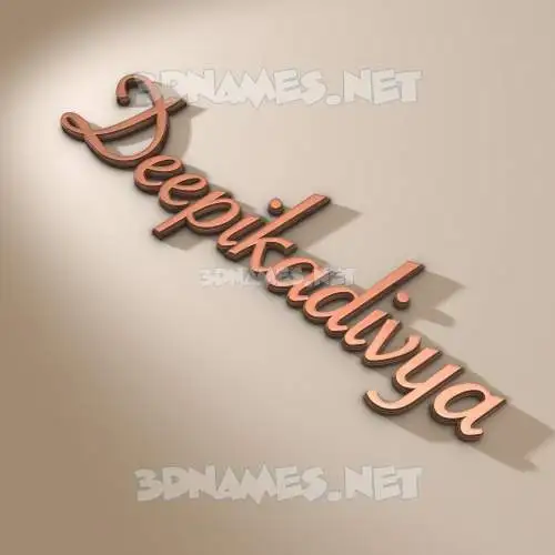 deepikadivya in Rose Gold style - 3D name wallpaper deepikadivya in Rose Gold style - 3D name wallpaper