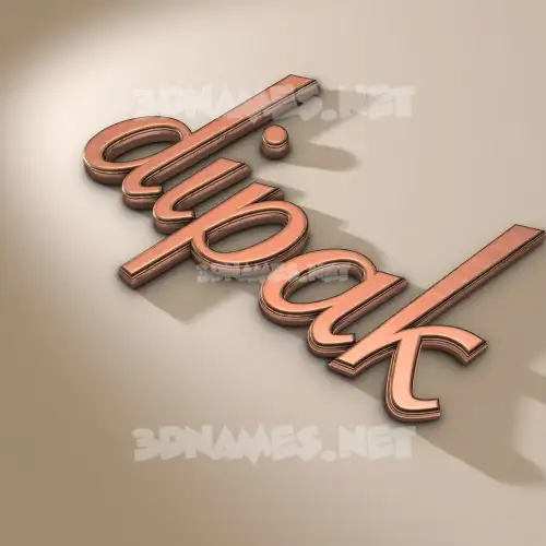 dipak in Rose Gold style - 3D name wallpaper dipak in Rose Gold style - 3D name wallpaper