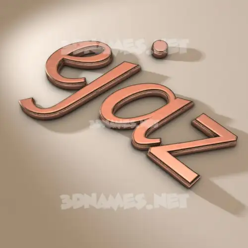 ejaz in Rose Gold style - 3D name wallpaper