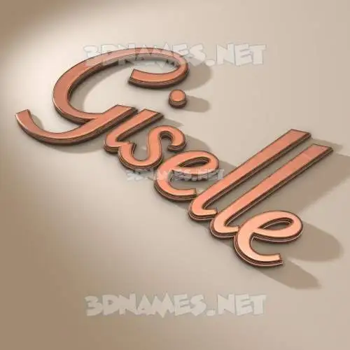 giselle in Rose Gold style - 3D name wallpaper giselle in Rose Gold style - 3D name wallpaper
