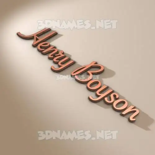 henry boyson in Rose Gold style - 3D name wallpaper henry boyson in Rose Gold style - 3D name wallpaper