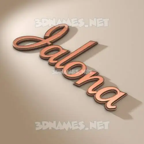 jalona in Rose Gold style - 3D name wallpaper jalona in Rose Gold style - 3D name wallpaper