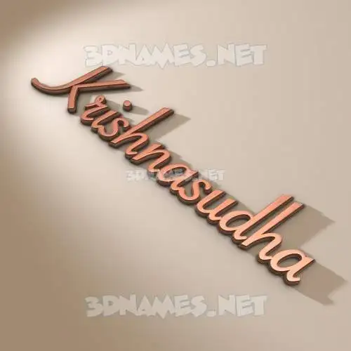 krishnasudha in Rose Gold style - 3D name wallpaper krishnasudha in Rose Gold style - 3D name wallpaper