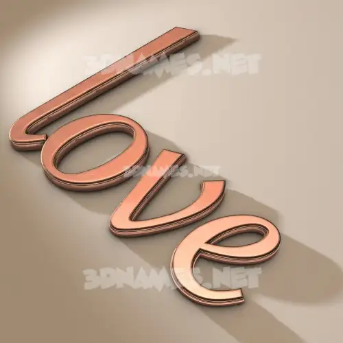 love in Rose Gold style - 3D name wallpaper love in Rose Gold style - 3D name wallpaper