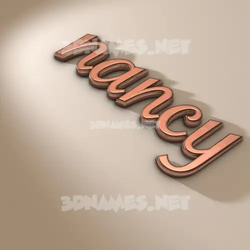 nancy in Rose Gold style - 3D name wallpaper