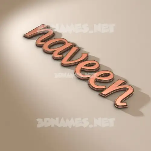 naveen in Rose Gold style - 3D name wallpaper