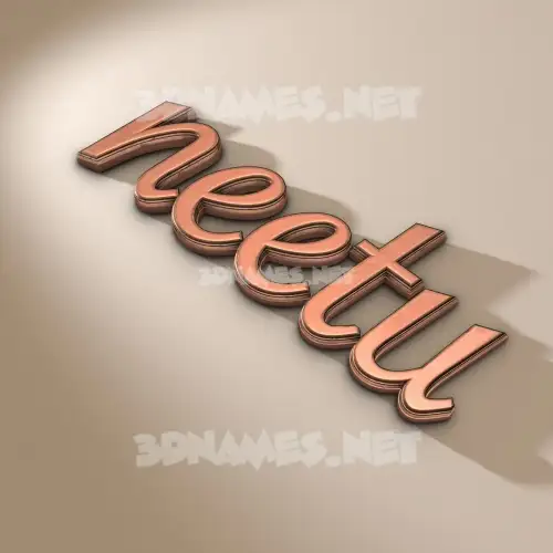 neetu in Rose Gold style - 3D name wallpaper neetu in Rose Gold style - 3D name wallpaper