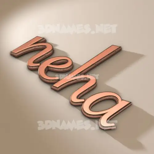 neha in Rose Gold style - 3D name wallpaper
