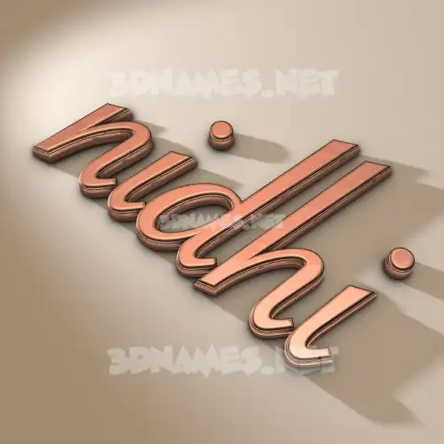 nidhi in Rose Gold style - 3D name wallpaper nidhi in Rose Gold style - 3D name wallpaper