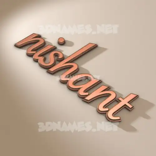nishant in Rose Gold style - 3D name wallpaper nishant in Rose Gold style - 3D name wallpaper