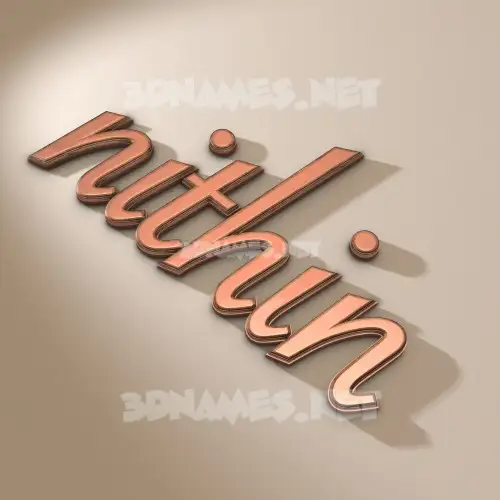 nithin in Rose Gold style - 3D name wallpaper nithin in Rose Gold style - 3D name wallpaper