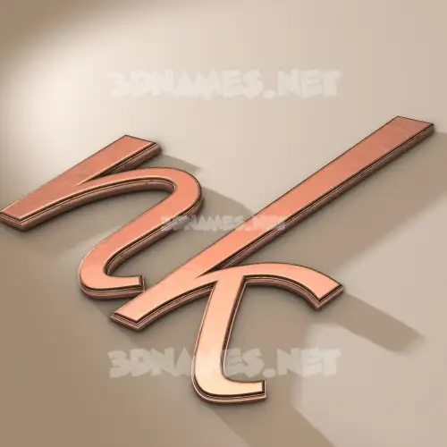 nk in Rose Gold style - 3D name wallpaper nk in Rose Gold style - 3D name wallpaper