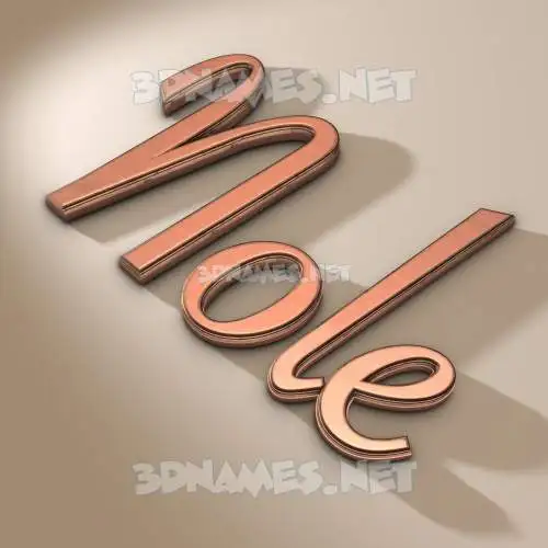 nole in Rose Gold style - 3D name wallpaper nole in Rose Gold style - 3D name wallpaper