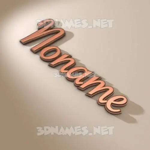 noname in Rose Gold style - 3D name wallpaper noname in Rose Gold style - 3D name wallpaper