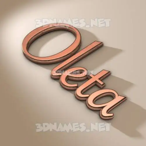 oleta in Rose Gold style - 3D name wallpaper oleta in Rose Gold style - 3D name wallpaper