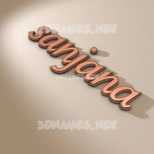 sanjana in Rose Gold style - 3D name wallpaper sanjana in Rose Gold style - 3D name wallpaper