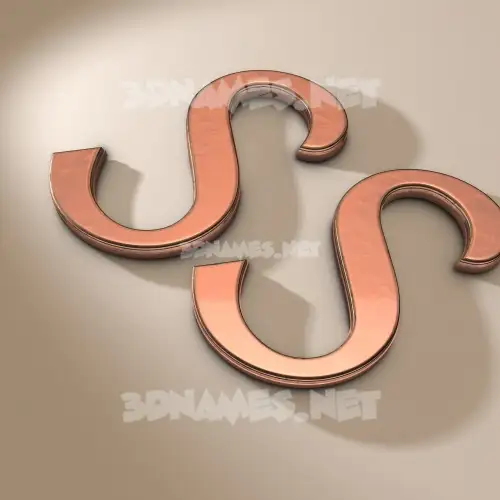 ss in Rose Gold style - 3D name wallpaper ss in Rose Gold style - 3D name wallpaper