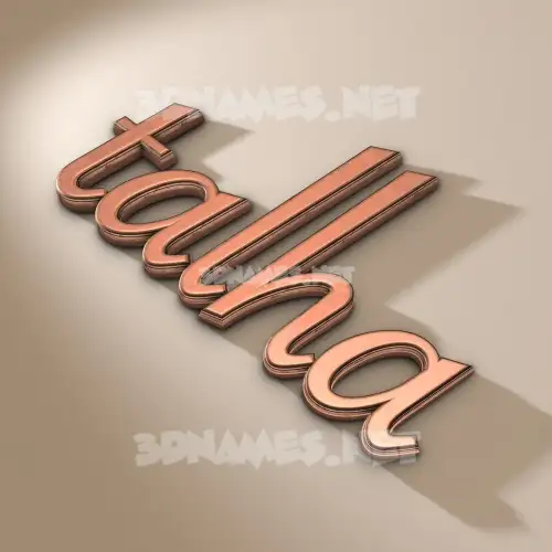 talha in Rose Gold style - 3D name wallpaper talha in Rose Gold style - 3D name wallpaper