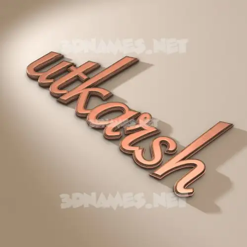 utkarsh in Rose Gold style - 3D name wallpaper utkarsh in Rose Gold style - 3D name wallpaper