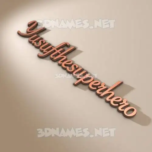 yusufthesuperhero in Rose Gold style - 3D name wallpaper yusufthesuperhero in Rose Gold style - 3D name wallpaper
