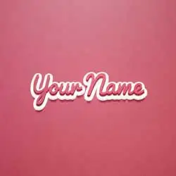 Red Scribble Text