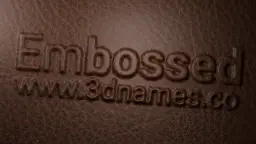 Embossed Text